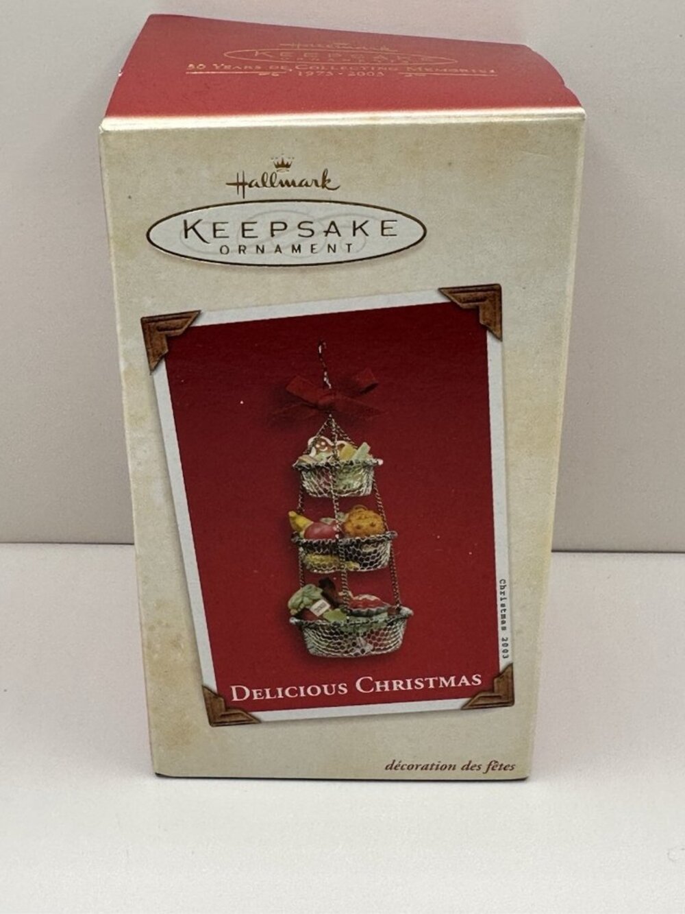 Hallmark Keepsake Delicious Christmas Ornament 2003 NOS